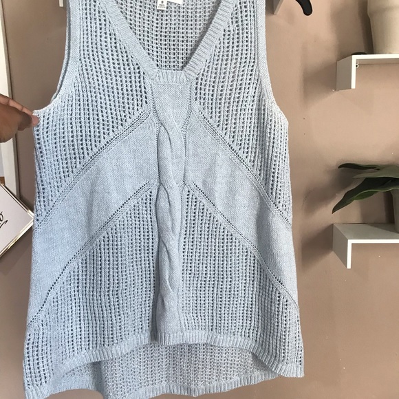 SOLD CAbi sky blue knit tank - Picture 3 of 5